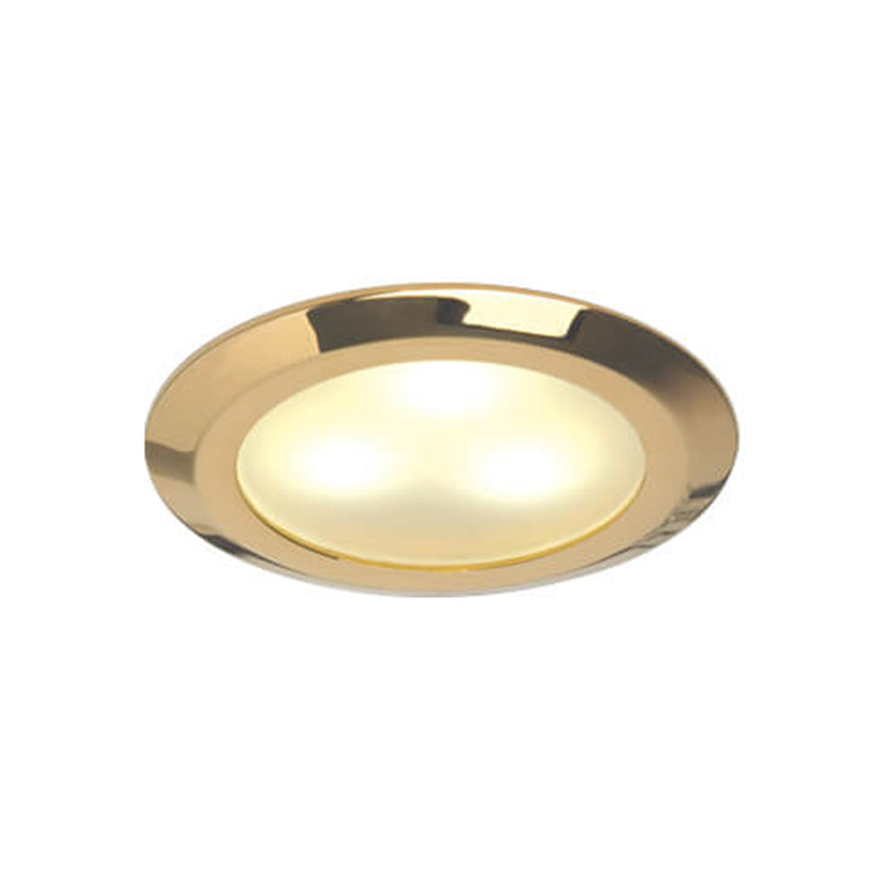 Leer LED Downlight, Gold, WW/Blue, 10-30VDC Slave (Dimmable with Master), IP20