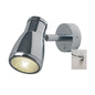 Munich, Chrome w/Chrome Metal Shade & USB, Dimmer, Warm
