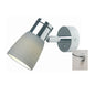 Munich, Chrome w/Titanium Glass Shade & USB, Dimmer, Warm