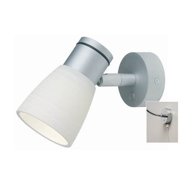 Munich, Matte Chrome w/White Glass Shade & USB, Dimmer, Warm