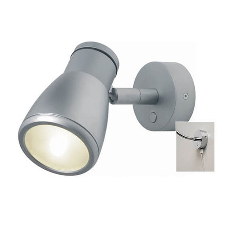 Munich, Matte Chrome, Shade & Switch Built-in Dimmer, 3 x 1W Warm White LEDs, 10-30VDC