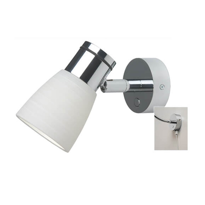 Munich, Chrome w/Brown Glass Shade & DIM2WARM (3000-2200K)