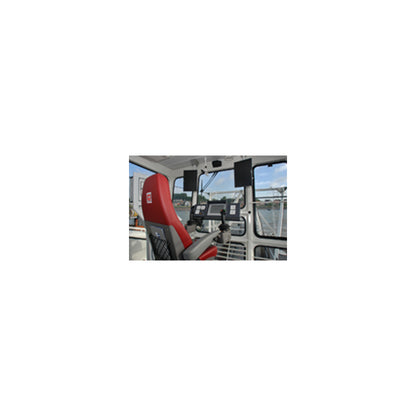 Norsap 1000 Helm Chair, Maximum Seat Height 900mm Fixed Column, Flange Base, No Footrest, Charcoal