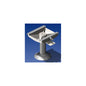 Norsap 1111 Seat Pedestal, 150mm (5.9 in.) Fixed Height, Sm Deck Base, Silver Metallic Base