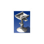 Norsap 1386 Seat Pedestal, 550-800mm/21.7-31.5 in. Adj Height, Manual Adjustment, Anodized/White Base