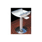 Norsap 1400BL Seat Pedestal, 350mm (13.8 in.) Fixed Height, Spring Suspend, Pol Alum/Chrome Base