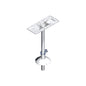 Norsap 1850 Fixed Table Column Adj, 10.8-31.5 in Adj. Height, Anodized with White Base, Thru-Deck