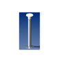Norsap 2010 Movable Table Column, 35.4 in. (900mm) Fixed Height, Anodized Tube/Stainless Steel Base