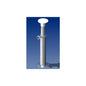 Norsap 2065 Movable Table Column, 18.3-26.8 in Adj Height, Anodized Tube/Stainless Steel Base