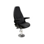 Norsap 800 Helm Chair, No Footrest, Seat Ht 875mm Fixed Column (can cut down), Flange Base, Charcoal