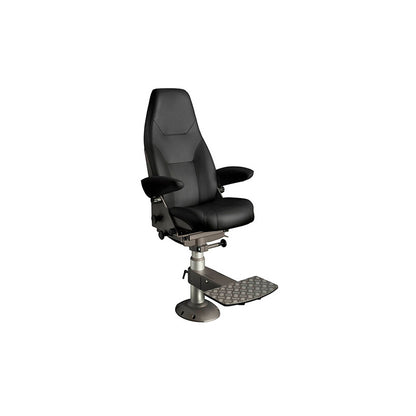Norsap 1000 Helm Chair, Maximum Seat Height 900mm Fixed Column, Flange Base, No Footrest, Charcoal