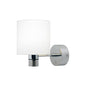 Nova XL LED Wall Light, Chrome, White Shade Warm White, With Switch & Dimmer, 10-30VDC