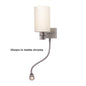 Nova-Flex LED Wall/Reading Light, Chrome White Shade, Built-in Dimmer, 10-30VDC