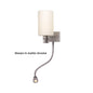 Nova-Flex LED Wall/Reading Light, Chrome White Shade, Built-in Dimmer, 10-30VDC