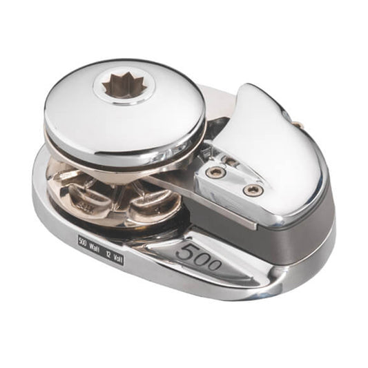 PROJECT 500/X1 Low Profile 12v/500w Chrome/Extra Deck Clearance, 1/4" Gypsy