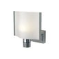 Rostock, LED, Chrome, White Shade Built-in Dimmer, 10-30VDC