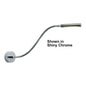 Rugen Flex-Arm, Table-Mount, Chrome, WW/Red Integrated Dimmer & Switch, 10-30VDC