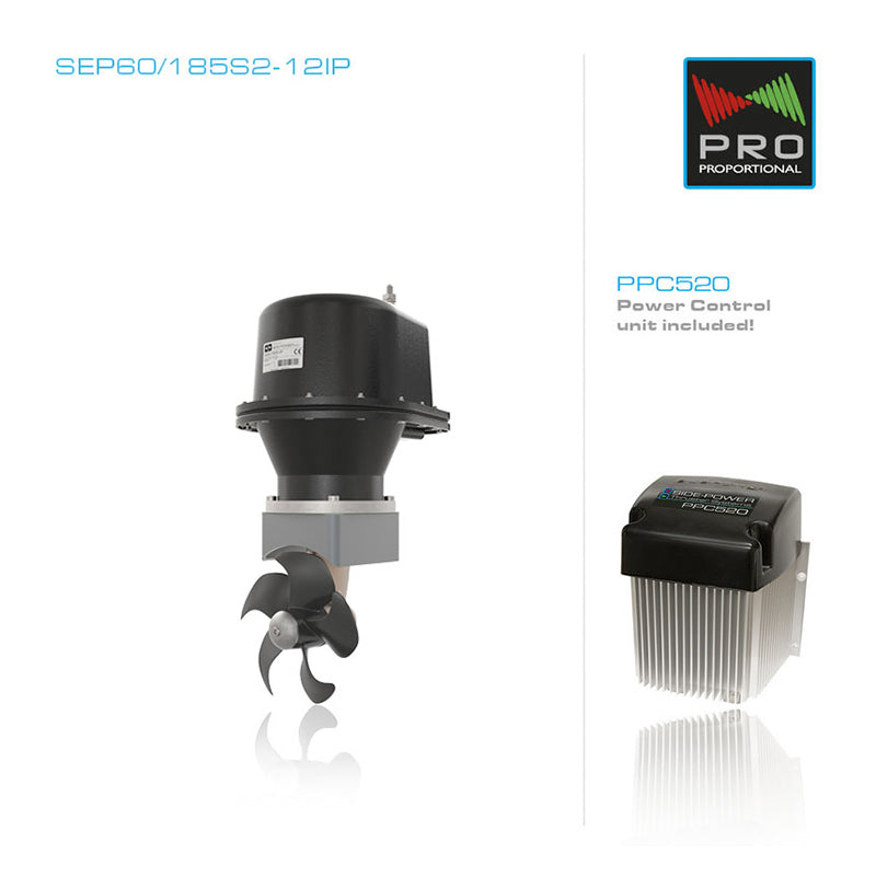 SEP60/185T THRUSTER 12V - 60KG 132LB THRUST - IP VERSION