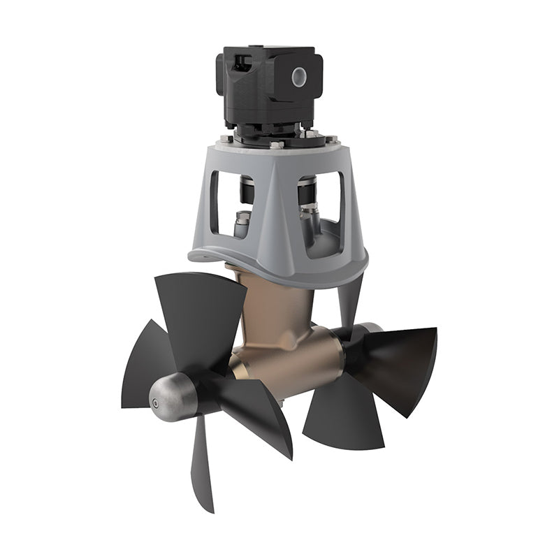 Thruster, Hydraulic 550 kg Thrust/386 mm tunnel 45cc Gear motor, CR Composite K-props/oilfed leg