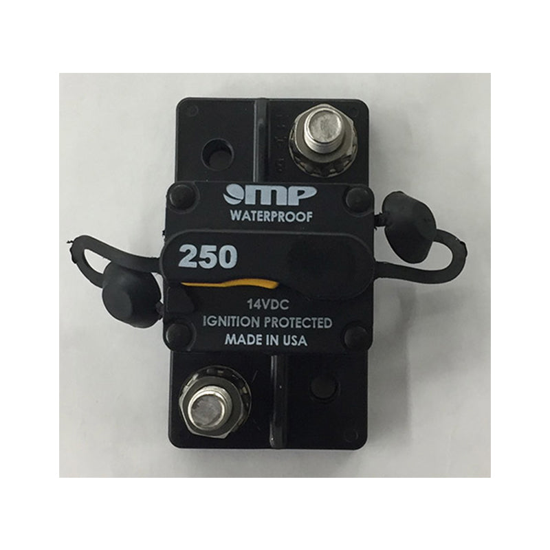 Breaker, 250 Amp, surface mount, manual reset 3/8" studs