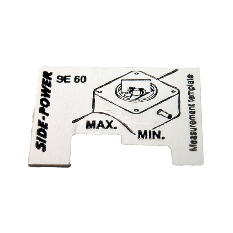 Gauge for height measurement on SE60, SP55 used to confirm proper sheer pin engagement