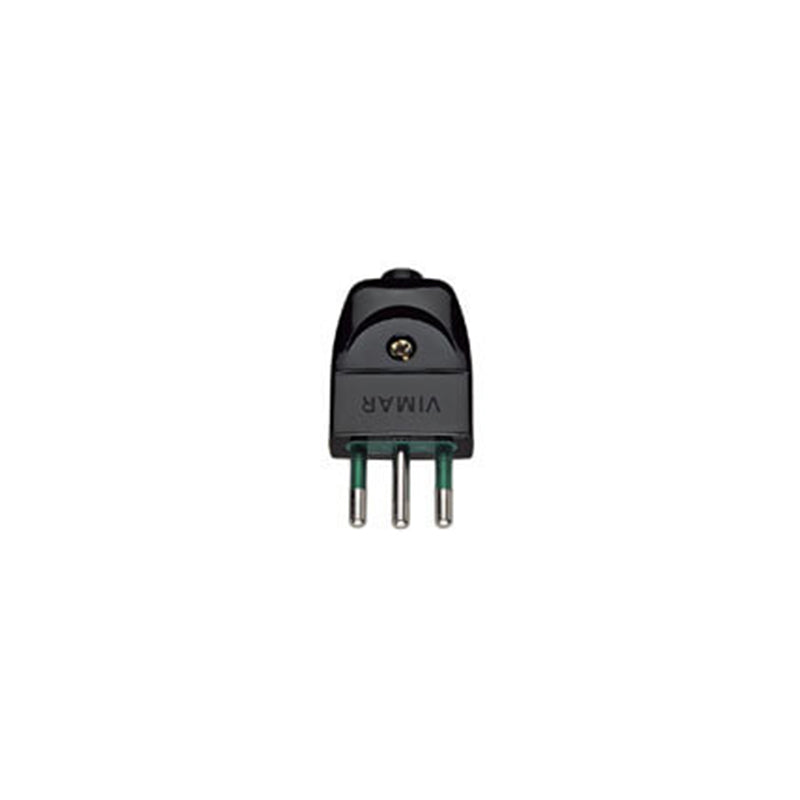 PLUG: ITALIAN, 2P+E, 10A/250V (S11) SICURY, BLACK