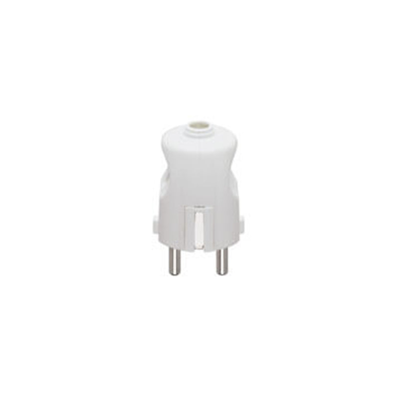 Plug: German/French S31, 2P+E, 16A/250V, White Axial Cable *Surcharge may apply if buying <100*