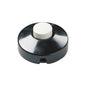 Foot-Operated Switch, 1-Way, Black Housing with White Button, Surcharge may apply if buying <20
