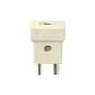 Supernova 2-Pin (SELV) Polarized Plug, 2P, 6A/24V 3mm/4mm Pins, 12.4mm Center Distance, Ivory