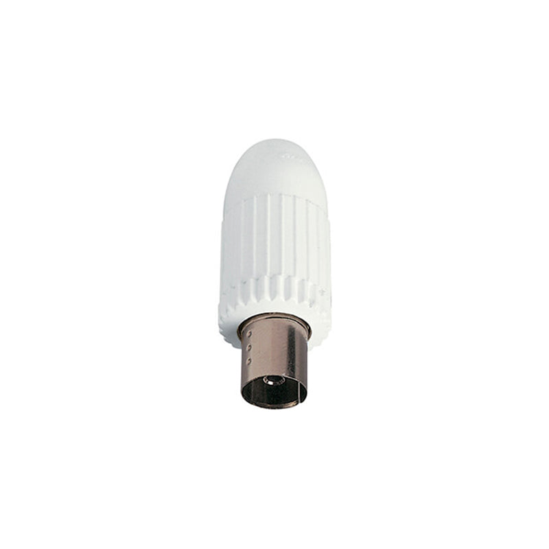 CONNECTOR: COAX F-TYPE FEMALE CABLE CONNECT, WHITE