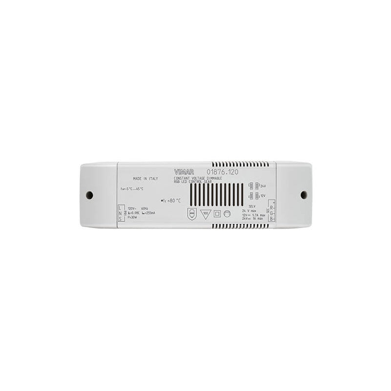Vimar LED RGB Constant Voltage Driver, 120VAC Input,settable 12 or 24VDC output