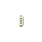 8000 Series Outlet: Italian P11, 2P+E, 10A/250V 1 Module, Sicury, White