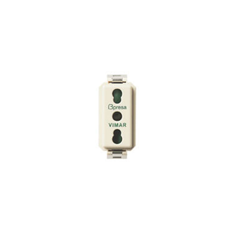 OUTLET: ITALIAN/P17-11, 2P+E 16A, 250V, SICURY, WHITE