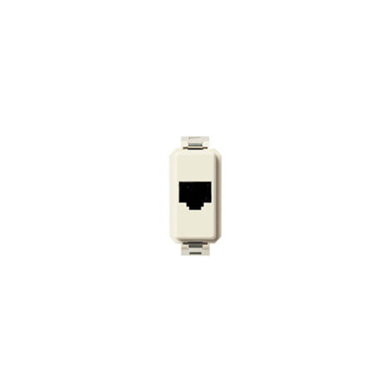 CONNECTOR: RJ11 PHONE JACK 6-POS/4-COND, WHITE, 8000 SER