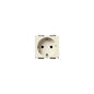 Outlet: German, 2P+E, 16A/250V, 2 Special Module, White, Sicury *Surcharge may apply if buying <20*