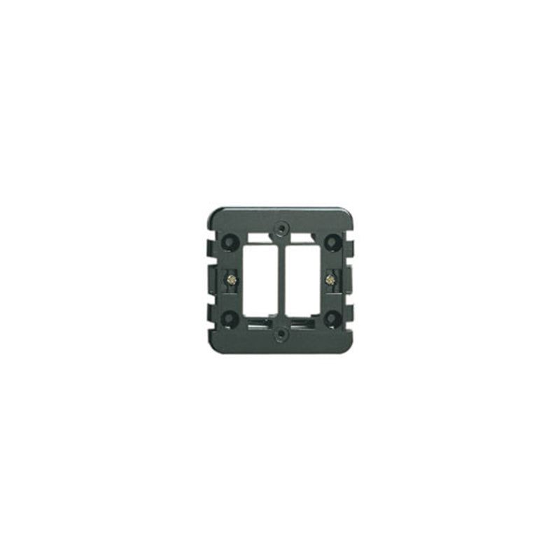 8000 Series Frame, 2 Module, w/Claws for Ø60mm Round Box