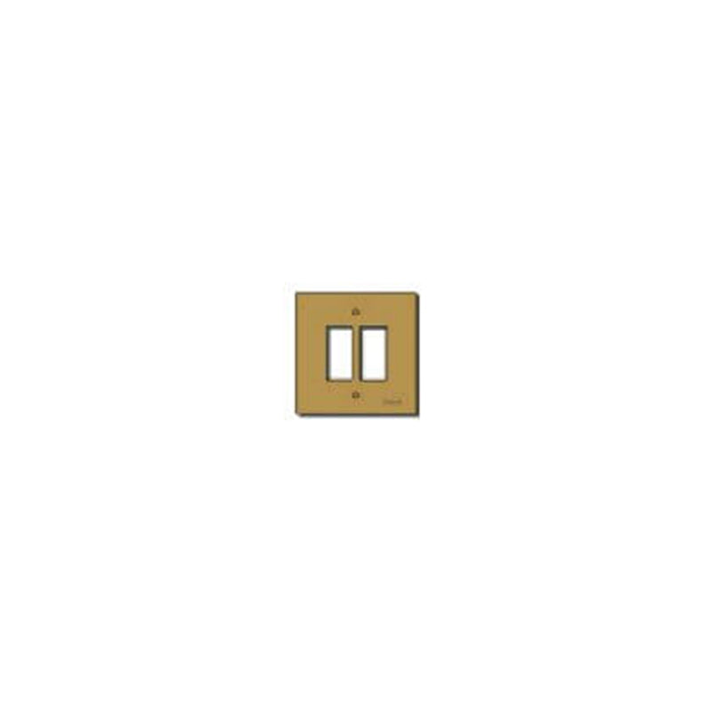 Plate: Aluminum, Bronze, 2 Module, Screw Fixing 8000 Series *surcharge may apply if ordering <20*