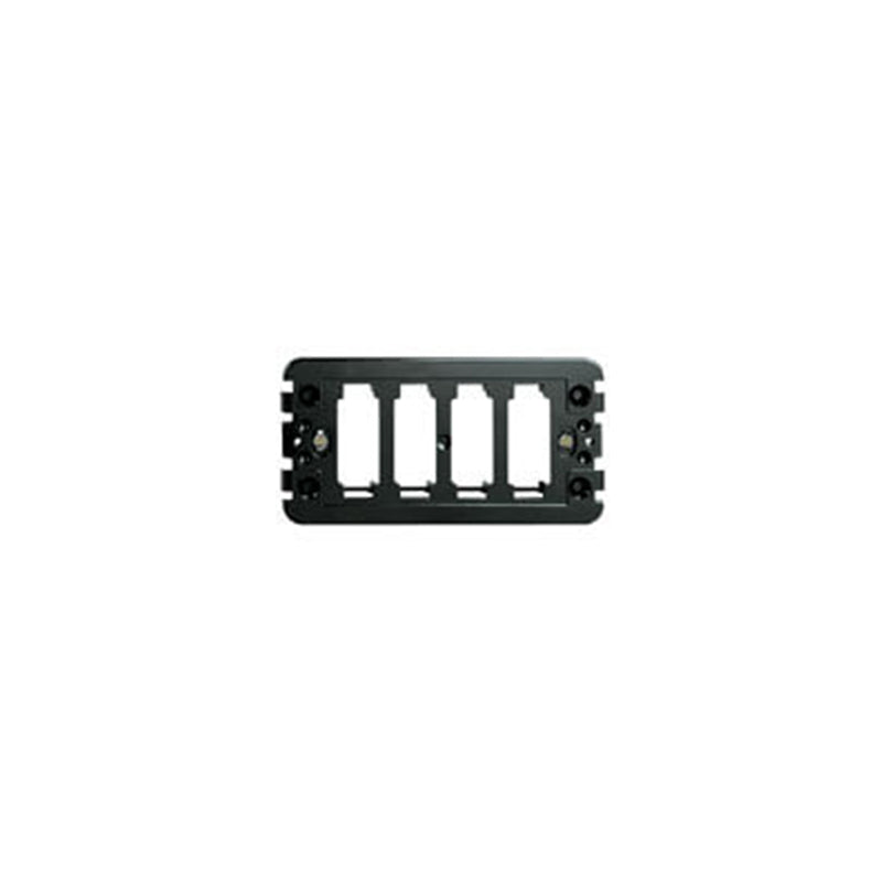 8000 Series Frame, 4 Module with Screws, Black