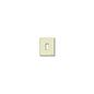 Plate: Resin, Ivory, 1 Module, Snap Fixing *Surcharge may apply if buying <20*