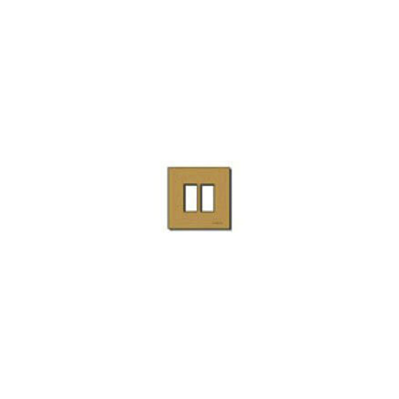 Plate: Aluminum, Bronze, 2 Module, Snap Fixing, 8000 Series, *Surcharge may apply if buying <20*