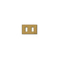 8000 Series Square Cover Plate, Bronze Anodized Aluminum, 2 Module fits 3 Module Frame