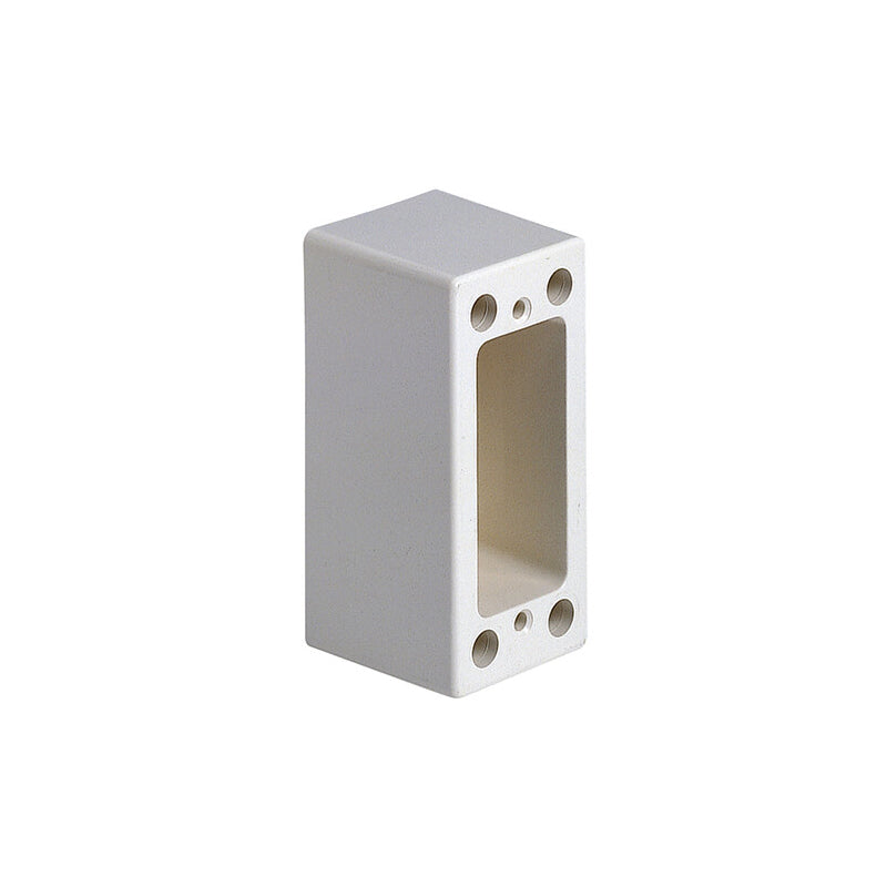 Mounting Box: 1 Module, Surface-mounted, Ivory For 8000 Series