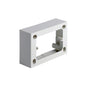 Mounting Box: 3 Module, Surface-mounted, Ivory For 8000 series