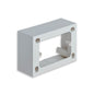 Mounting Box: 2-3M Surface-Mnt White, Idea/Plana/Eikon