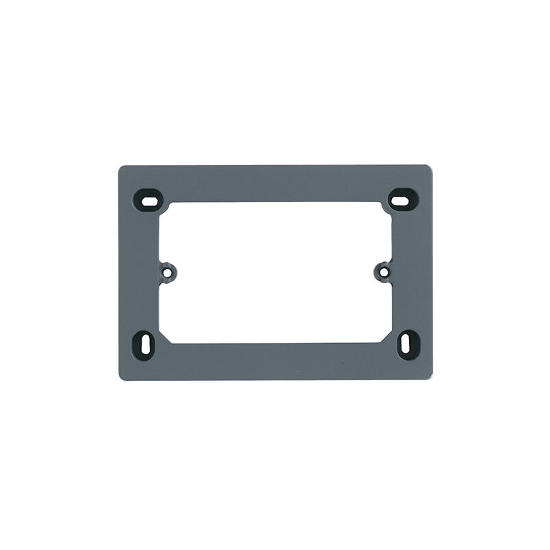 Mounting Box: 3 Module Surface-Mount, Idea Grey, For Idea/Plana/Eikon Series