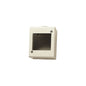 Idea IP40 Enclosure, Surface Mount, 2 Modules Square, Ivory