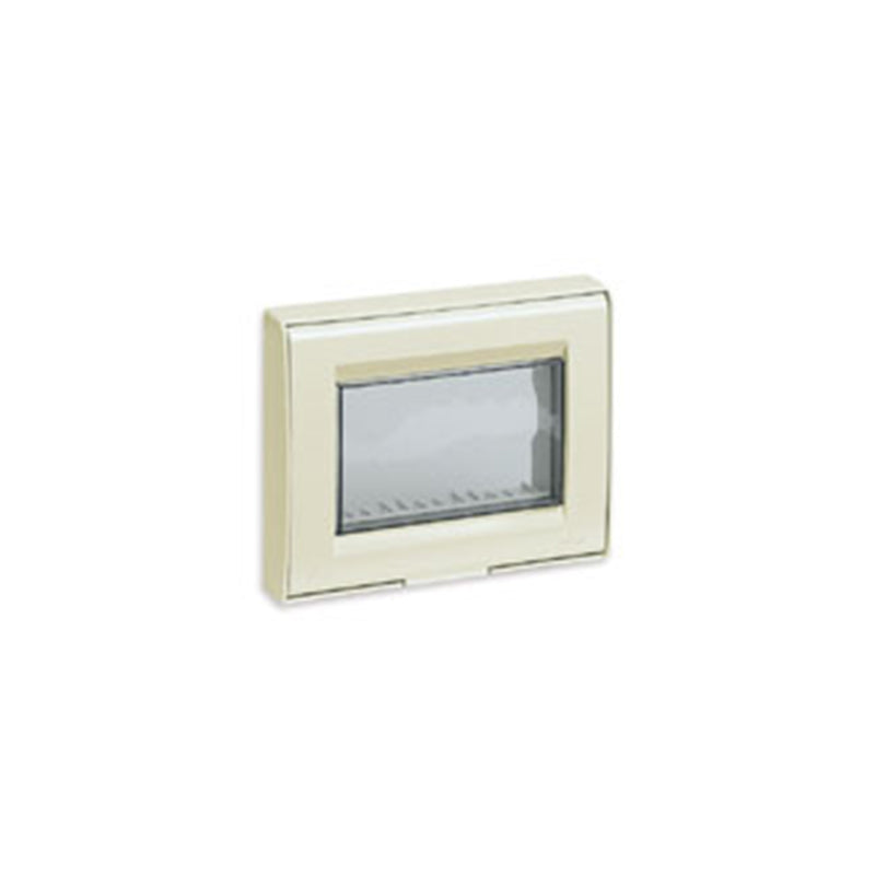 Idea IP55 Cover, 3 Modules, Ivory Support Frame Included