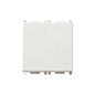 Switch: Blank Module, 2M, White, Plana