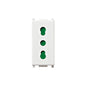 Plana Italian Standard Outlet, 2P+E, 16A-250V Sicury, 1 Module, White