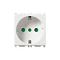 OUTLET: ITALIAN/P30, 2P+E,16A 250V, WHITE, PLANA